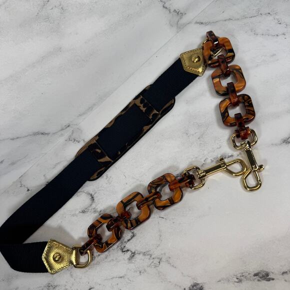 Louis Vuitton Bag Strap Tortoiseshell Shoulder Leopard Pony Hair Rare Stephen LV - Picture 1 of 9